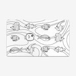 Colorbook Fish O' Teh Ocean Playmat