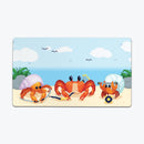 Pixel Attack Crabs Playmat