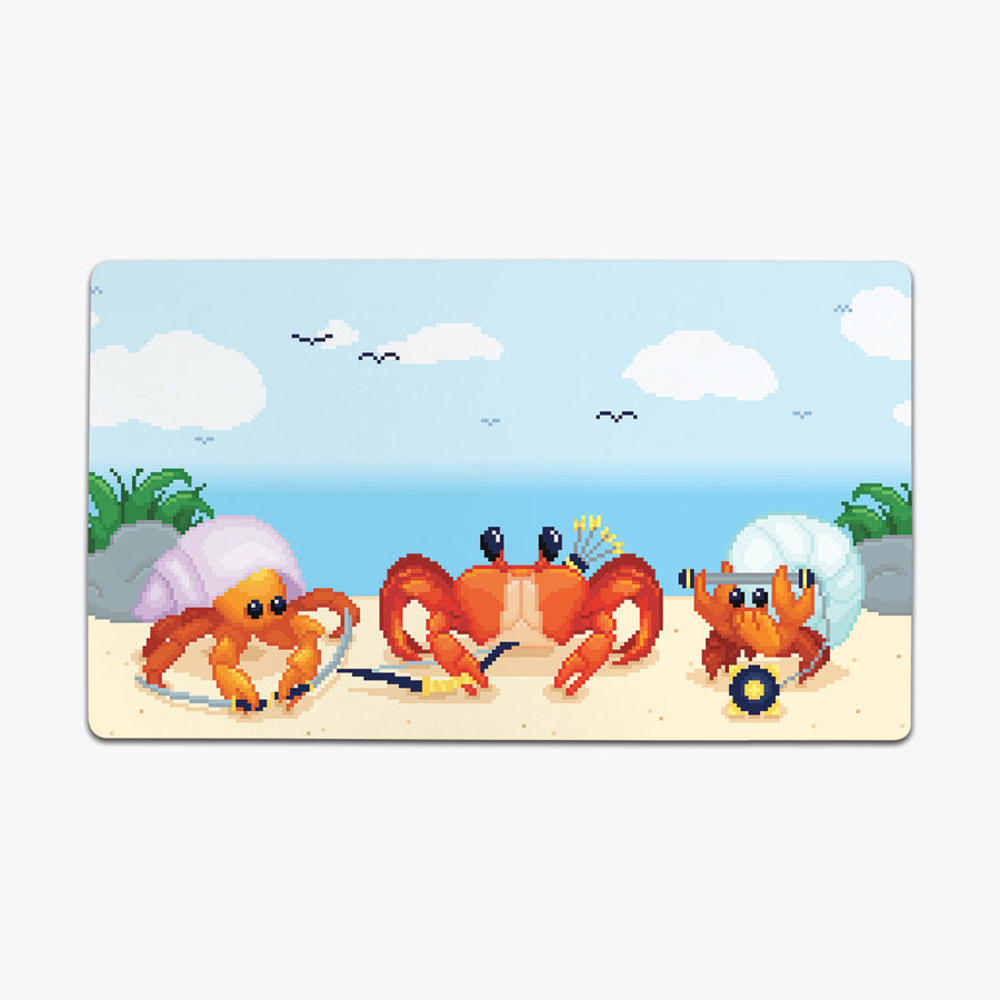 Pixel Attack Crabs Playmat