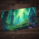Green Mana Crystals Playmat