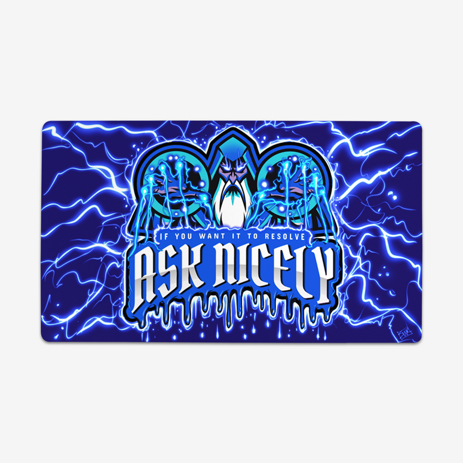 Ask Nicely Lightning Wizard Playmat