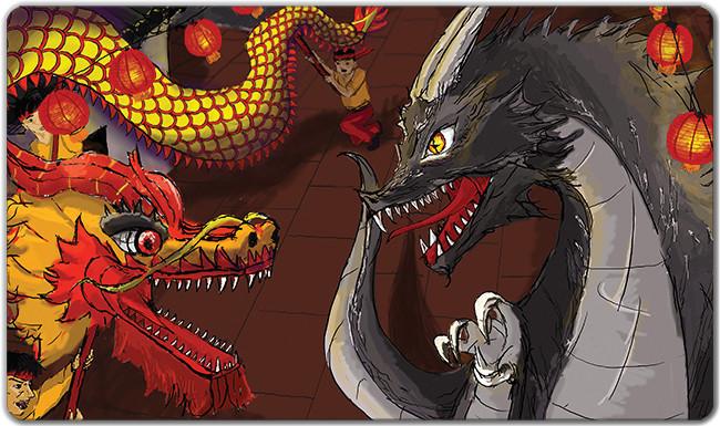 Dancing Dragons Playmat