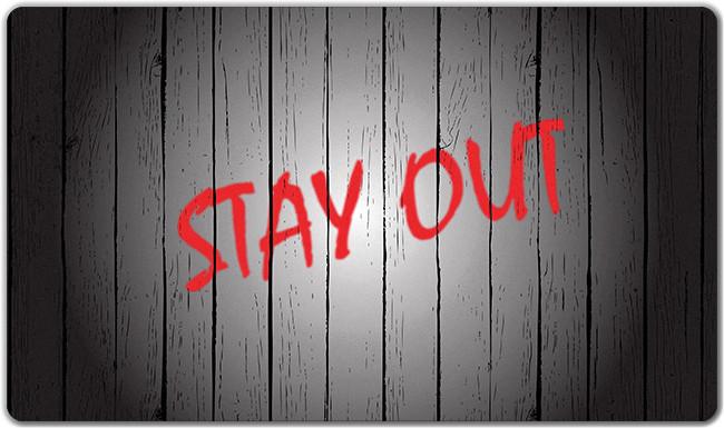 Stay Out Playmat