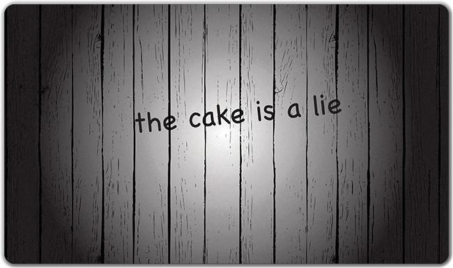 The Cake is a Lie Playmat
