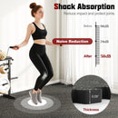 Rubber Top Exercise Mat 48 Sq Ft with Interlocking Tiles