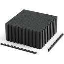 Interlocking Rubber Exercise Mat 70 Sq Ft with Borders