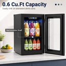 Beverage Refrigerator 0.6 Cu Ft 24 Can Countertop Mini Fridge