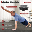 0.79 inch Thick Rubber Top Exercise Mat 48 Sq Ft with Boarders