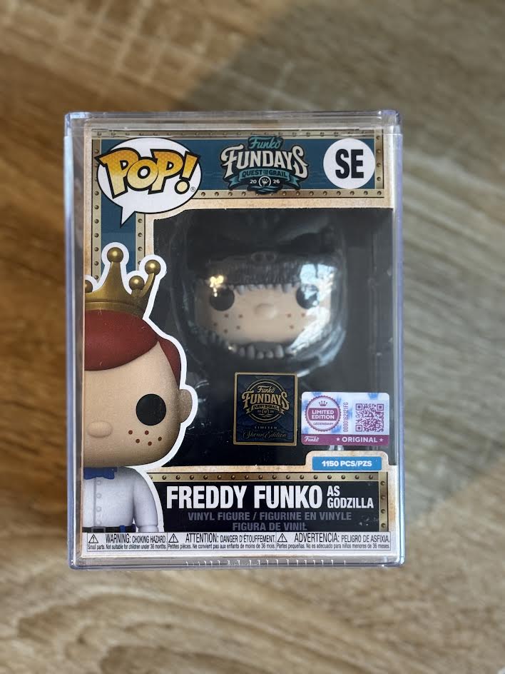 Fundays: Quest for the Grail - Atlantis 2026 Freddy Funko Godzilla with Protector & Guaranteed Mint LE1150