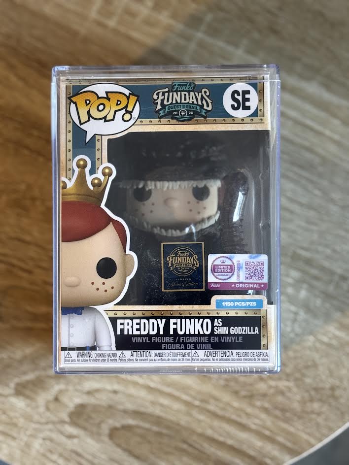 Fundays: Quest for the Grail - Atlantis 2026 Freddy Funko Shin Godzilla (Black Eyes) with Protector & Guaranteed Mint LE1150