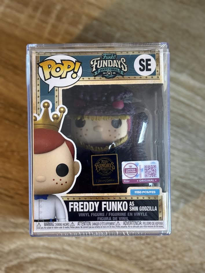 Fundays: Quest for the Grail - Atlantis 2026 Freddy Funko Shin Godzilla (Red Eyes) with Protector & Guaranteed Mint LE1150
