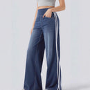 Loose-fit Two-stripe Versatile Floor-length Pants