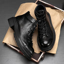 Short Genuine Leather Workwear Boots