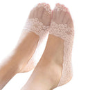 Womens Thin Lace Invisible Sweat-absorbing Socks