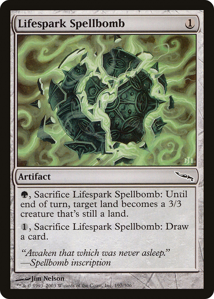 Lifespark Spellbomb (MRD-197) - Mirrodin Foil