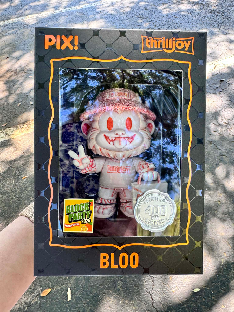[Thrilljoy] [MEGACON Block Party] Block Party Bloo HERO LE400 PIX Vinyl Figure with Protector