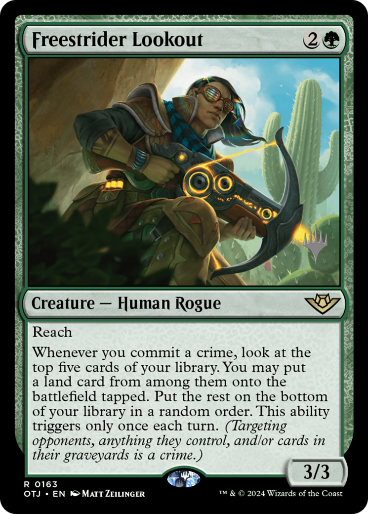 Freestrider Lookout (PPOTJ-163) - Outlaws of Thunder Junction Promos
