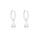 Light Luxury Water Drop Sterling Silver Earrings
