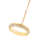 14K Yellow Gold 1/4 Cttw Diamond Ring and Bracelet Hand Chain (G-H Color, SI1-SI2 Clarity) - 7"