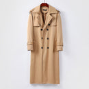 Men's Thickened Plus Size Trendy Over-the-knee Trench Coat