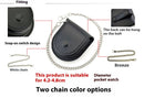 New Black 181 Retro Denim Leather Pocket Watch