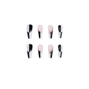 Black And White Long Nails Removable Nail Tip