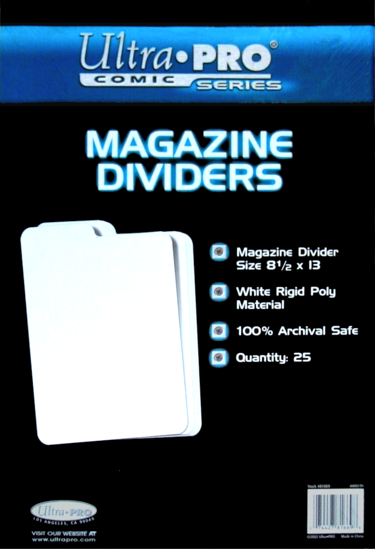 Ultra PRO: Magazine Dividers - 25-Pack (8-1/2