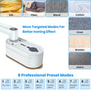 1200W Handheld Steamer with Dry Wet Ironing Modes 180¡ Rotatable Handle 10S Fast Heating Portable Clothing Steamer for Home Travel