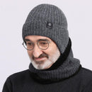 Middle-aged Elderly Men's Wool Ear Protection Hat