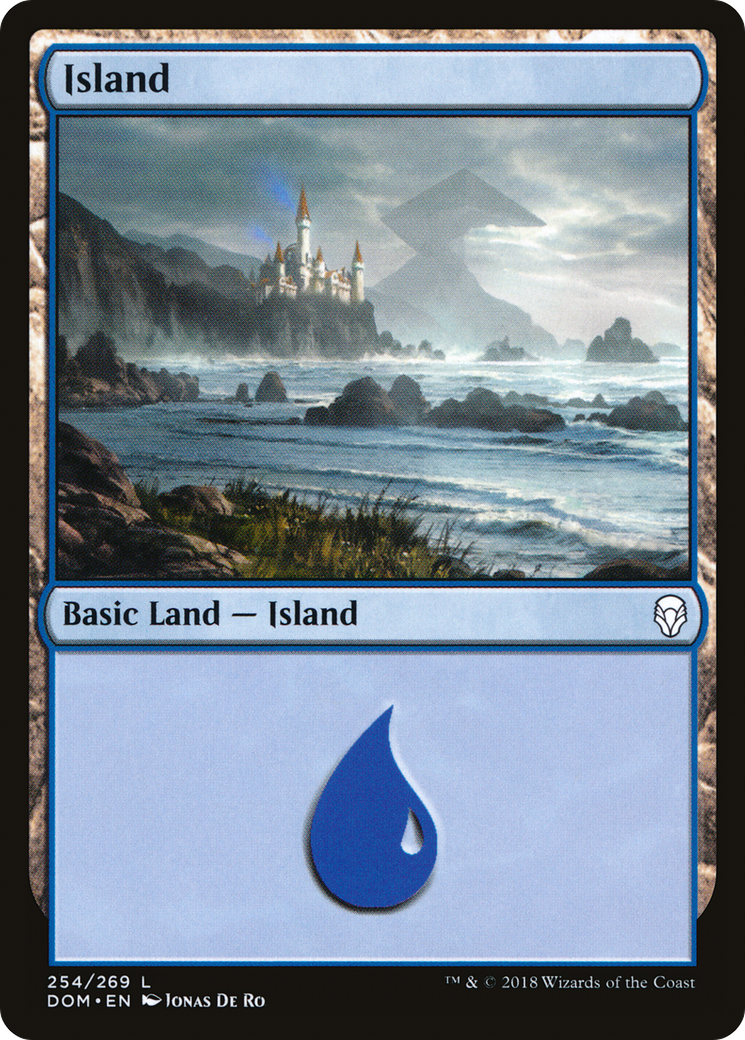 Island (DOM-254) - Dominaria Foil