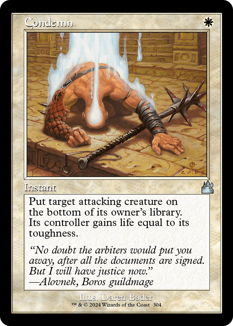 Condemn (RVR-304) - Ravnica Remastered Foil