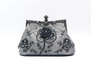 Vintage Handmade Beaded Embroidery Evening Bag For Gowns