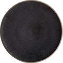 Black Crystal Ceramic Dessert Plate Round Flat Plate