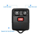2 Keyless Entry Car Key Remote Key Fob Case Button Pad Replacement for 1999-2007 Ford F-150 CWTWB1U331
