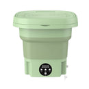 Portable Washing Machine Foldable Laundry Machine with Detachable Drain Basket 3 Modes Electric Clothes Washer for Underwear Socks Towels Baby Clothes