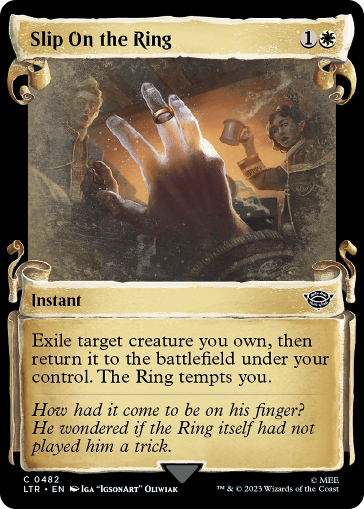 Slip On the Ring (LTR-482) - The Lord of the Rings: Tales of Middle-earth: (Showcase) Foil