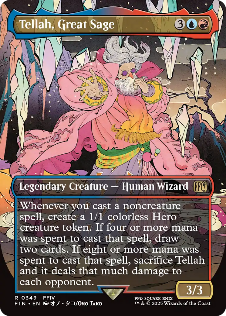 Tellah, Great Sage (FIN-349) - FINAL FANTASY (Borderless) Foil