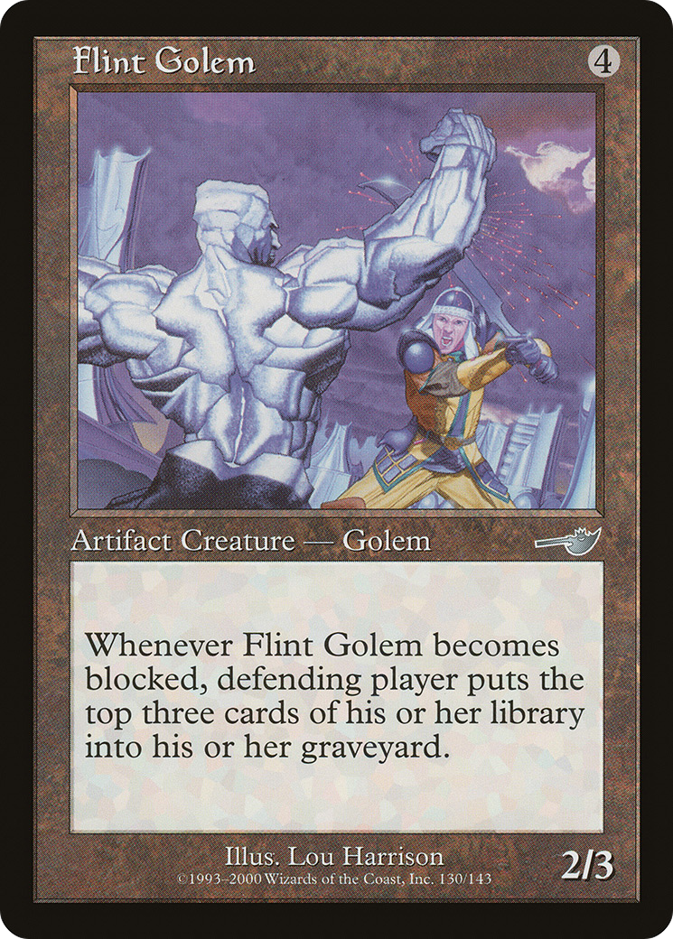Flint Golem (NMS-130) - Nemesis Foil