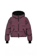 New Multi-color Ski Quilted Hooded Puffer Jacket