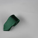 8cm Black Hand-tied Plain Suit Tie
