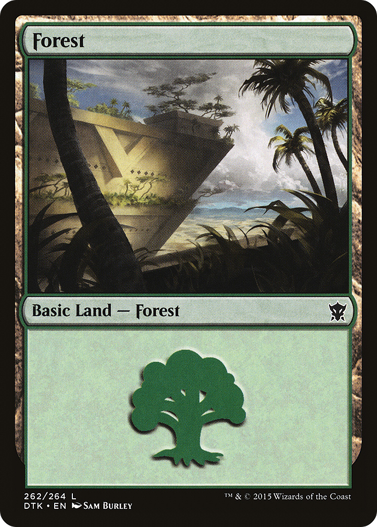 Forest (DTK-262) - Dragons of Tarkir Foil