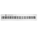 Folding Piano Keyboard 88 Keys Rechargeable Full Size Semi Weighted Piano Digital ElectronicÊPiano with LCD Screen Carry Bag Mic Sheet Music Stand Sti