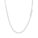 18k White Gold Cable Chain 1.1mm
