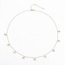 0.90 Carat Genuine Zambian Emerald 10K Yellow Gold Necklace