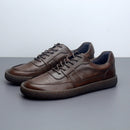 Men's Vintage Low Top Leather Sneakers