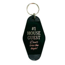 #1 House Guest Don't Lose the Keys Motel Style Keychain