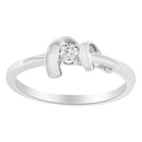 10K White Gold Diamond Promise Ring (1/10 Cttw, H-I Color, SI2-I1 Clarity) - Size 6