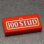100 Stud - B3 Customs® Printed 1x2 Tile Custom LEGO Parts B3 Customs 