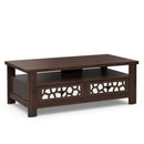 3-tier Coffee Table with 2 Drawers and 5 Support Legs