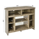 Modern Corner TV Stand with Adjustable Shelves for TVs up to 48 Inch